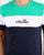 Ellesse Block T Shirt Green/White/Navy