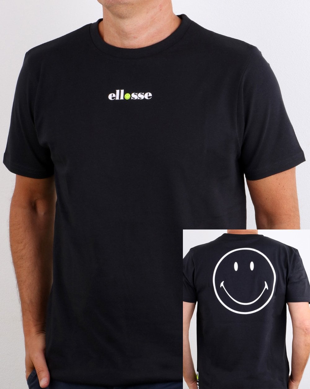 Ellesse Smiley T Shirt Black