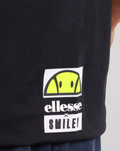 Ellesse Smiley T Shirt Black