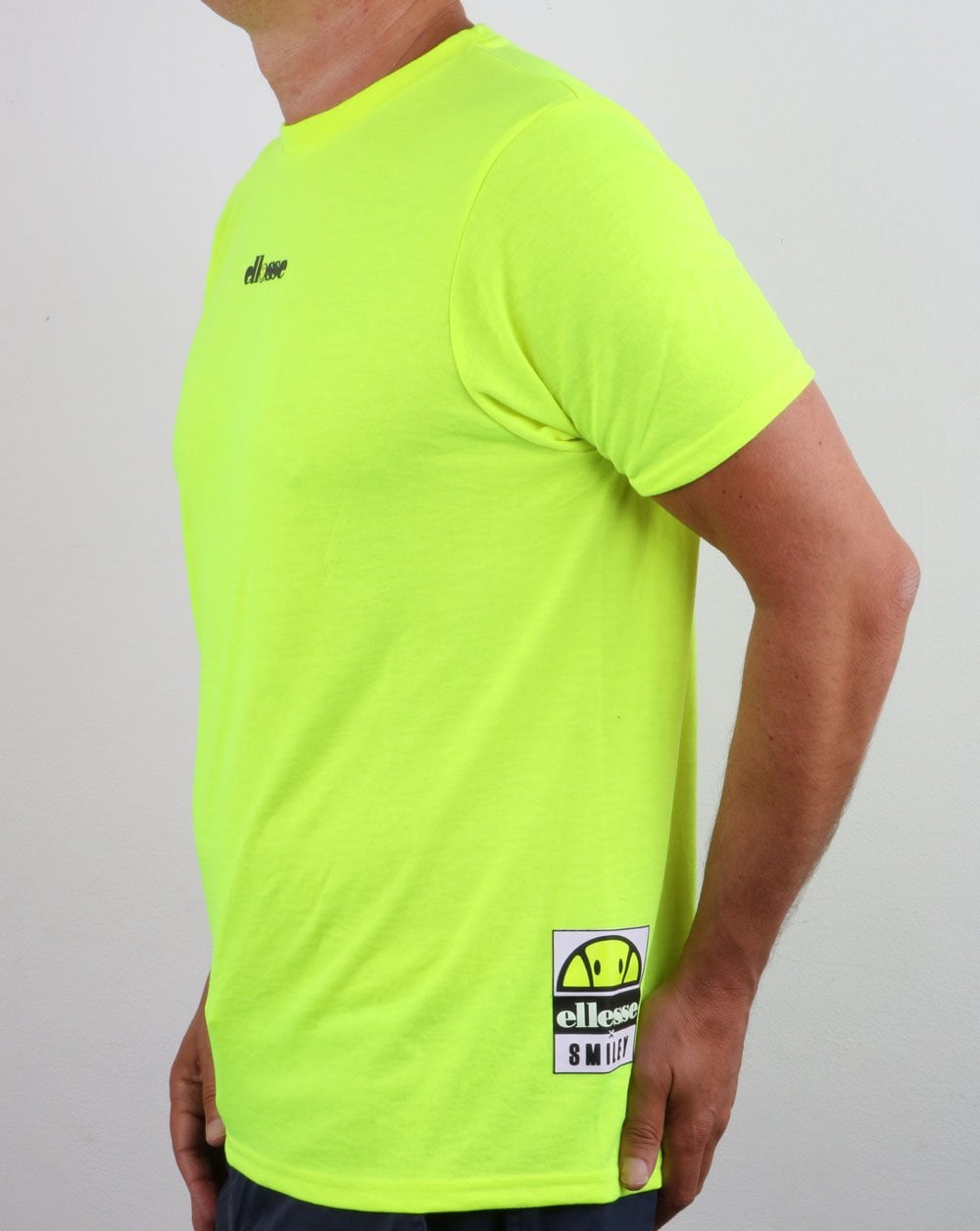 Ellesse Smiley T Shirt Neon Yellow