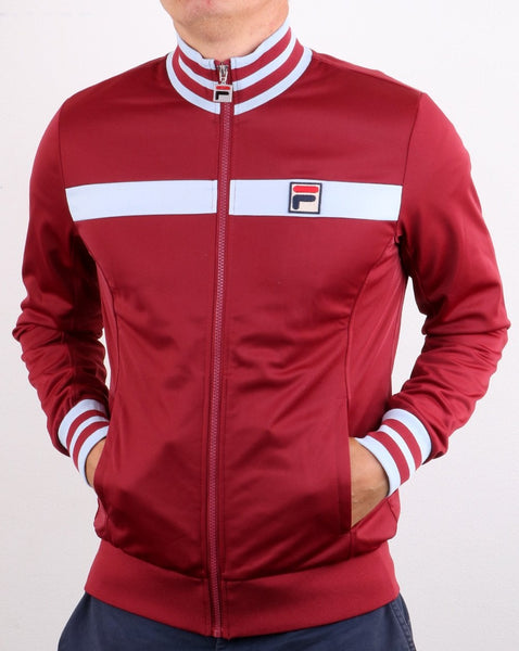 Fila Vintage Clint Track Top Claret/Sky