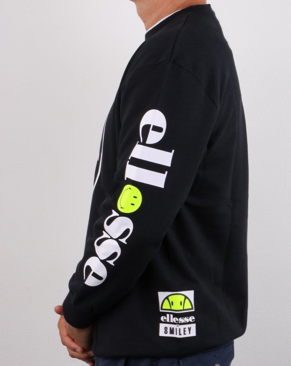Ellesse Smiley Sweatshirt Black