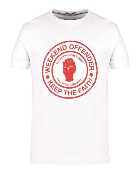 Weekend Offender Keep The Faith Tee White/Red