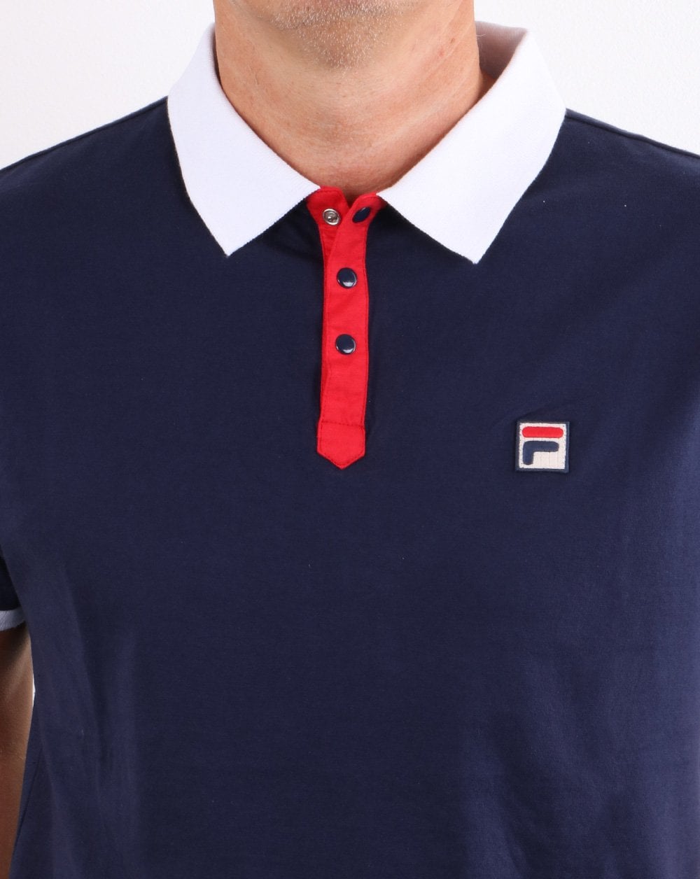 Fila Vintage Panatta Polo Shirt Navy