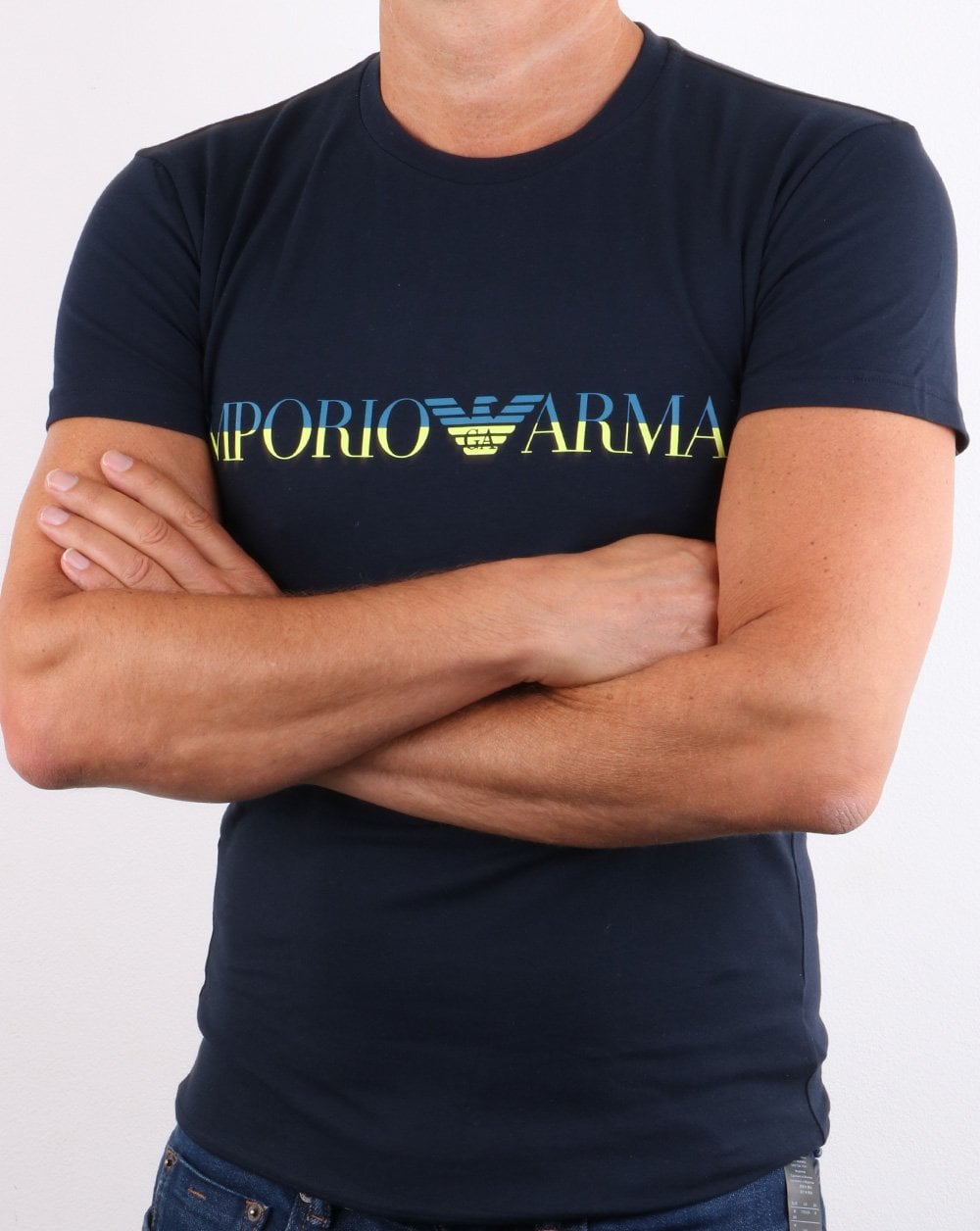 Emporio Armani Fashion Waistband T-shirt Navy