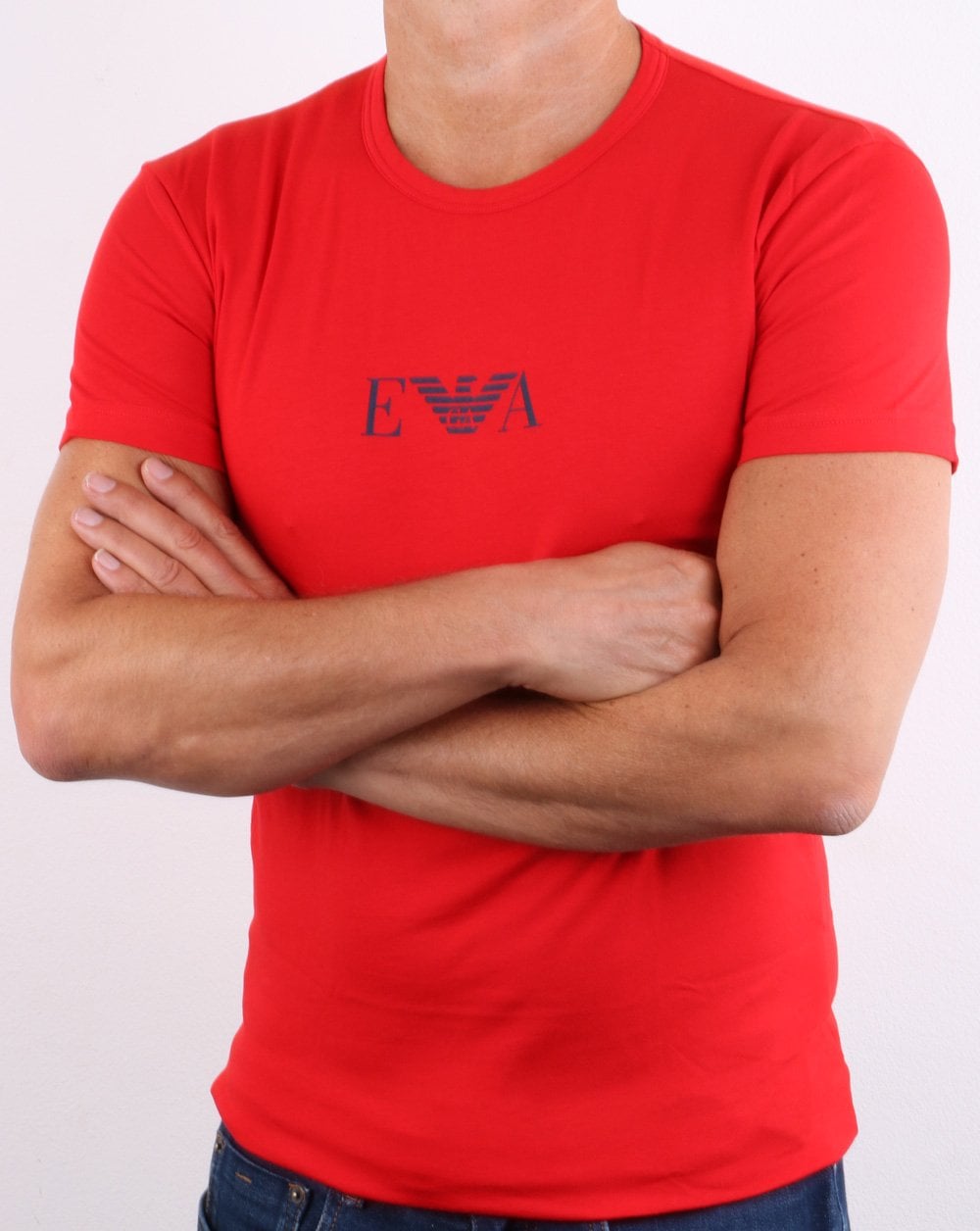 Emporio Armani Monogram T-shirt Red