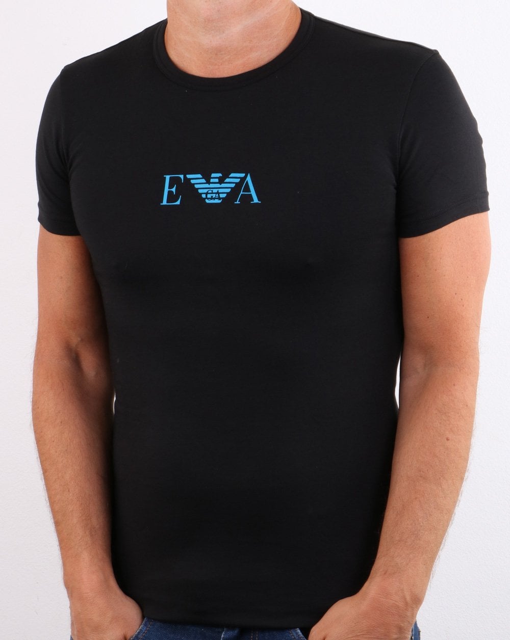 Emporio Armani Monogram T-shirt Black