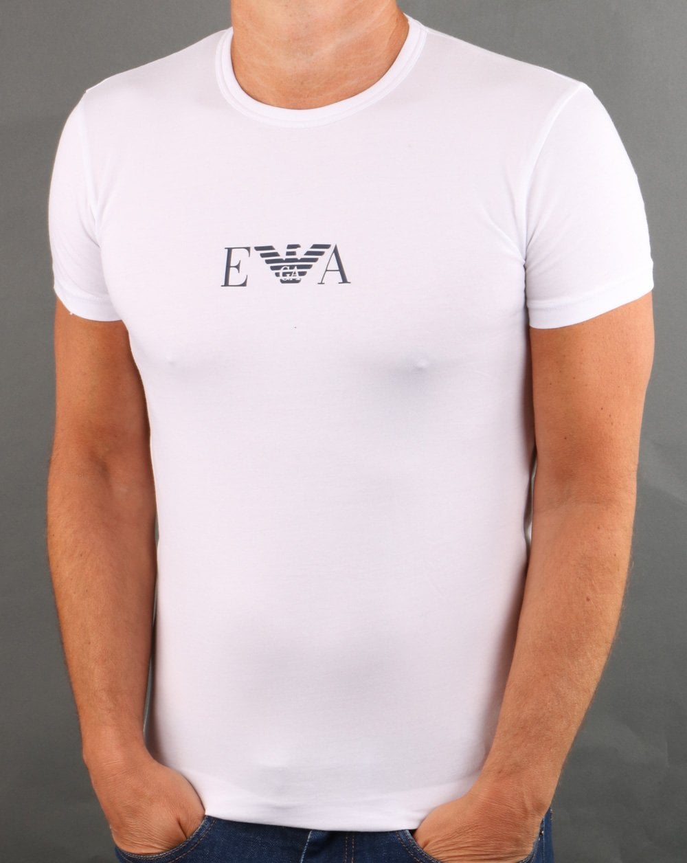 Emporio Armani Monogram Loungewear T-shirt White
