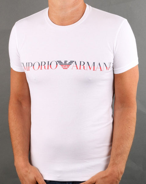 Emporio Armani Fashion Waistband Loungewear T-shirt White