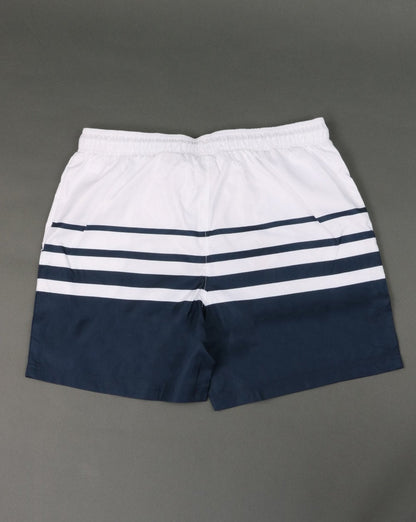 Ellesse Striped Swim Shorts White/Navy