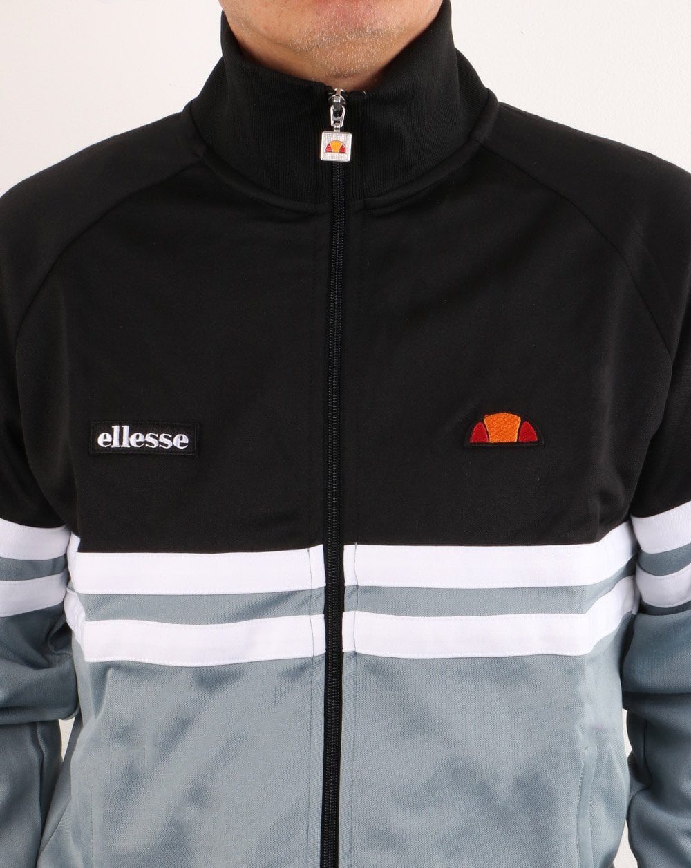 Ellesse Rimini Track Top Black/Grey/White