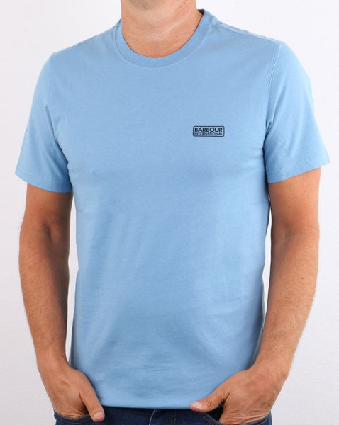 Barbour International Small Logo T-shirt Cool Blue