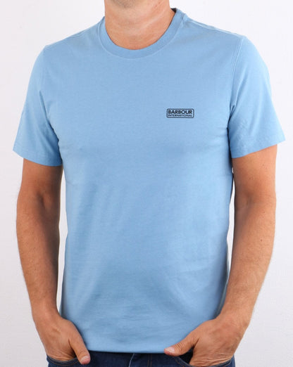 Barbour International Small Logo T-shirt Cool Blue