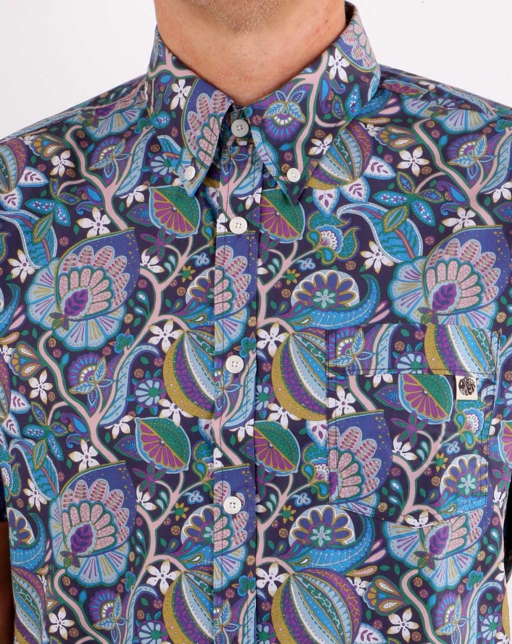 Pretty Green Liberty Shirt Navy