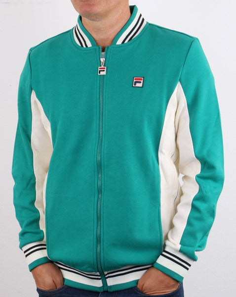 Fila Vintage Mk1 Settanta Track Top Green/Gardenia