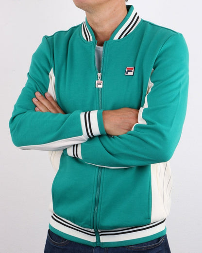 Fila Vintage Mk1 Settanta Track Top Green/Gardenia