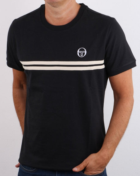 Sergio Tacchini Supermac T-shirt Black/Ecru