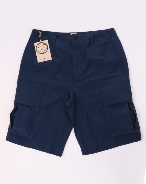 Pretty Green Combat Cargo Shorts Navy