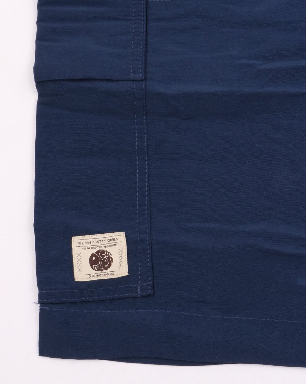 Pretty Green Combat Cargo Shorts Navy