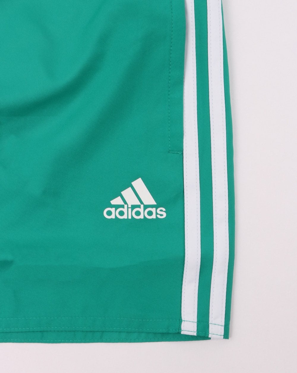 Adidas Originals 3 Stripe Swim Shorts Glory Green