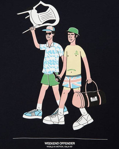 Weekend Offender Chairs T-shirt Navy