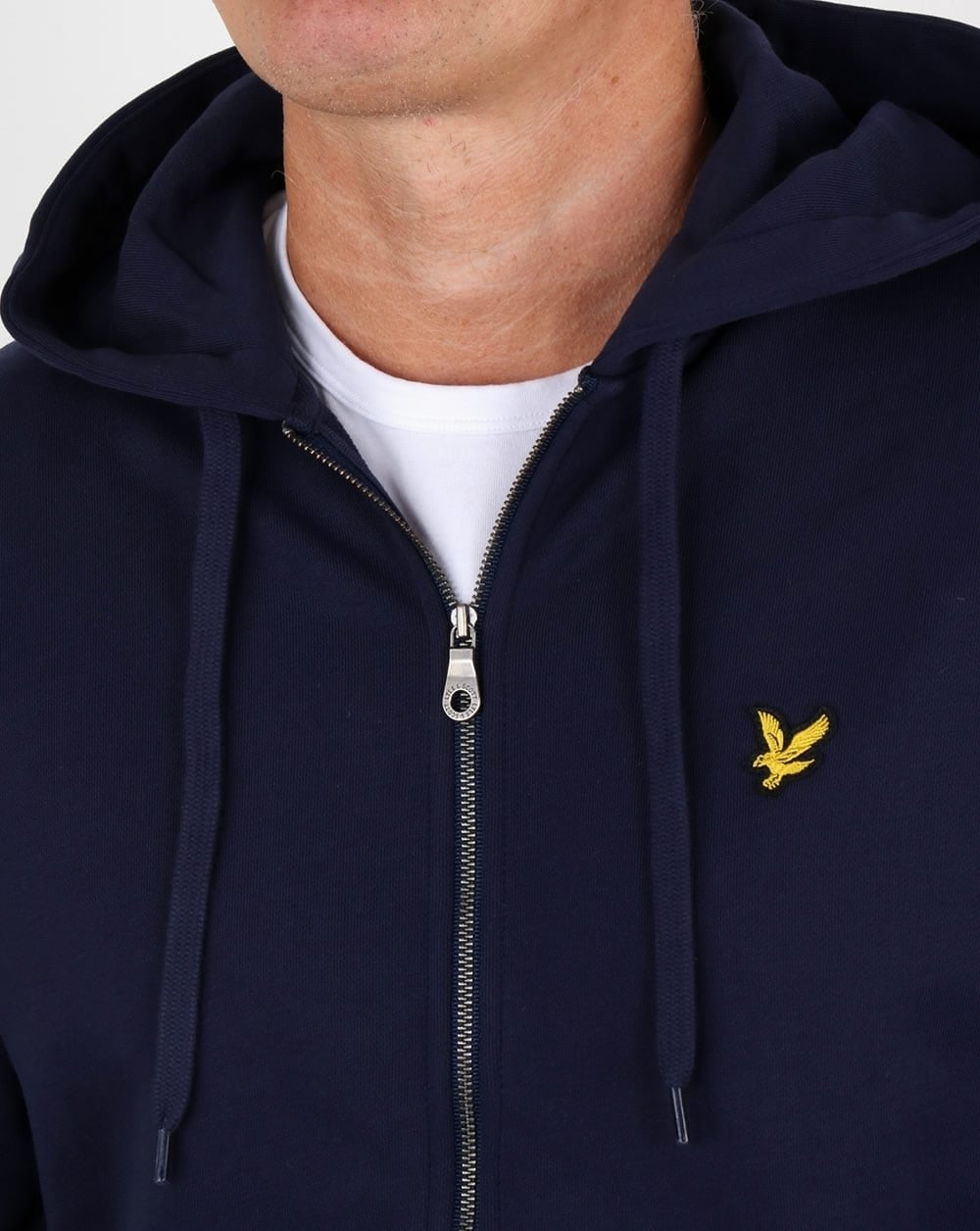 Lyle And Scott Zip Through Hoodie Navy