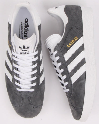 Adidas Gazelle Trainers Dk Grey/White