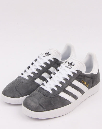 Adidas Gazelle Trainers Dk Grey/White