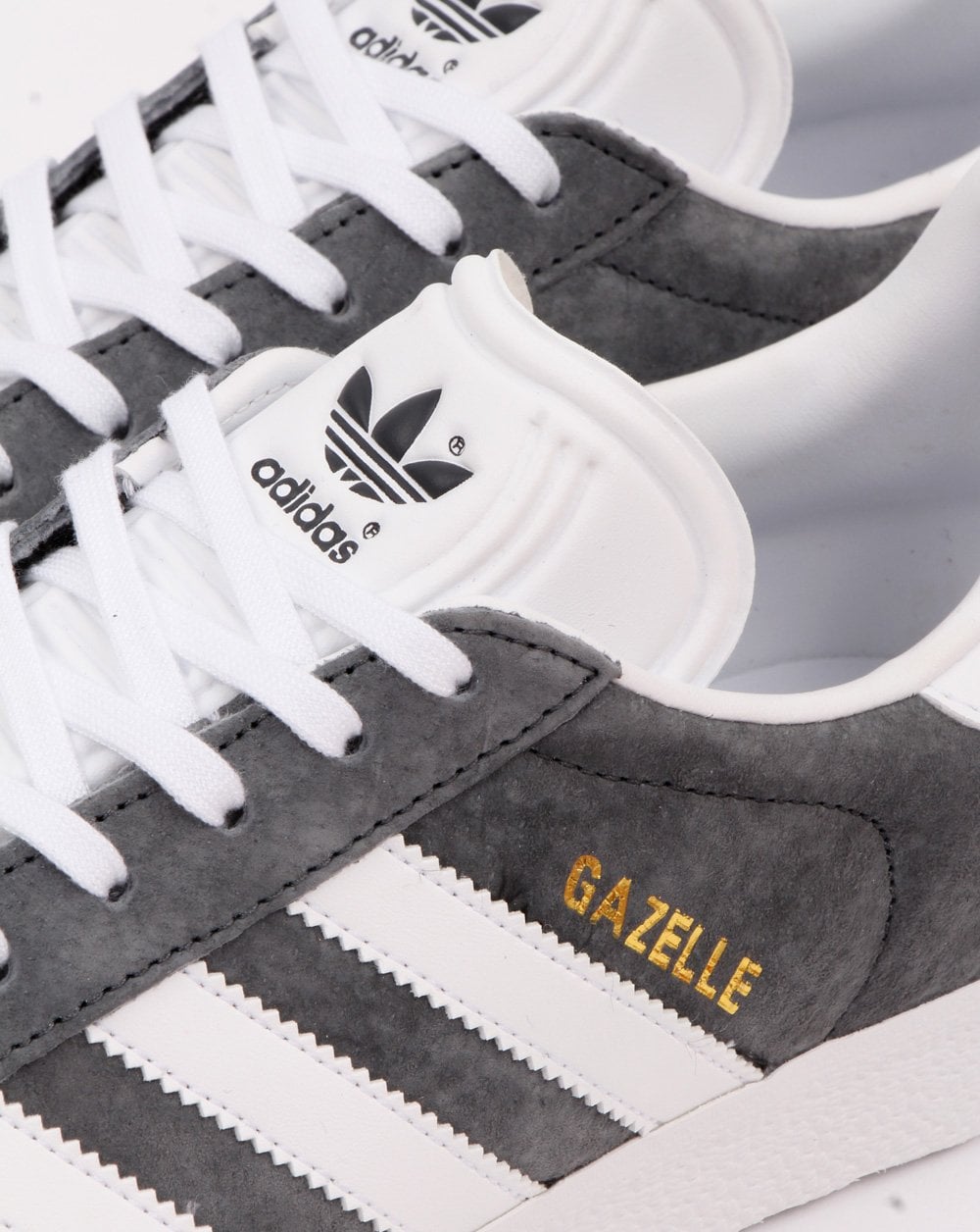 Adidas Gazelle Trainers Dk Grey/White