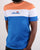 Ellesse Block T-Shirt Coral, White, Blue