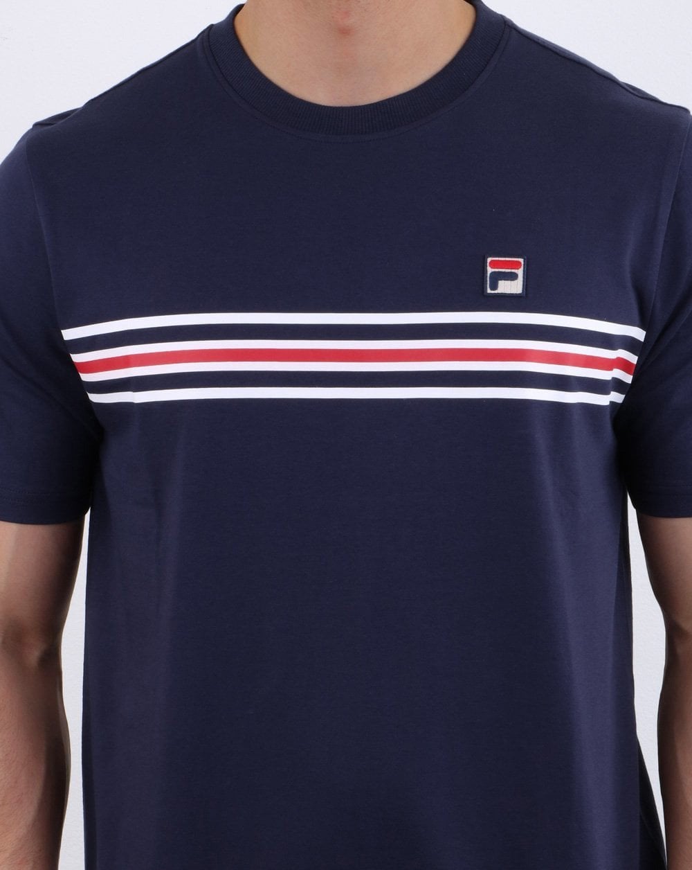 Fila Vintage Icon T Shirt Navy
