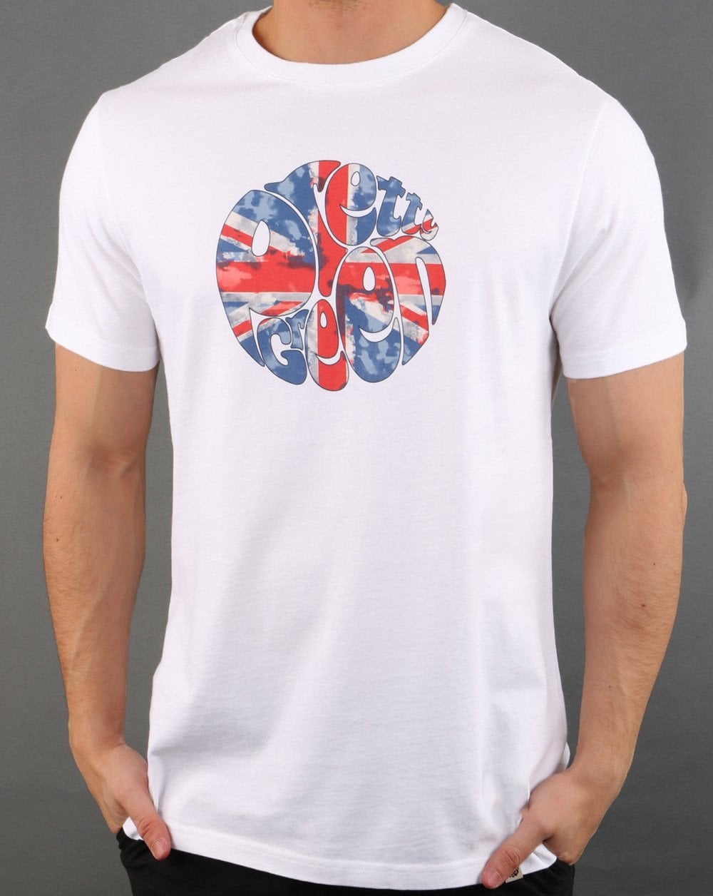 Pretty Green 80s Casuals Uj T-shirt White