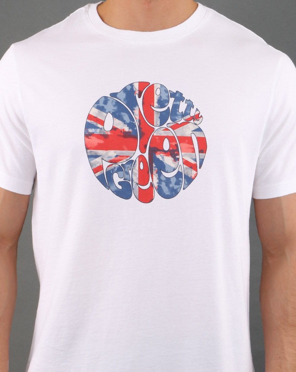 Pretty Green 80s Casuals Uj T-shirt White
