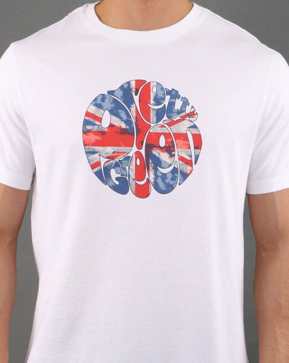Pretty Green 80s Casuals Uj T-shirt White