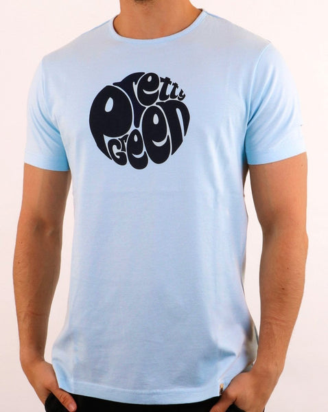 Pretty Green 80s Casuals Tee Sky Blue