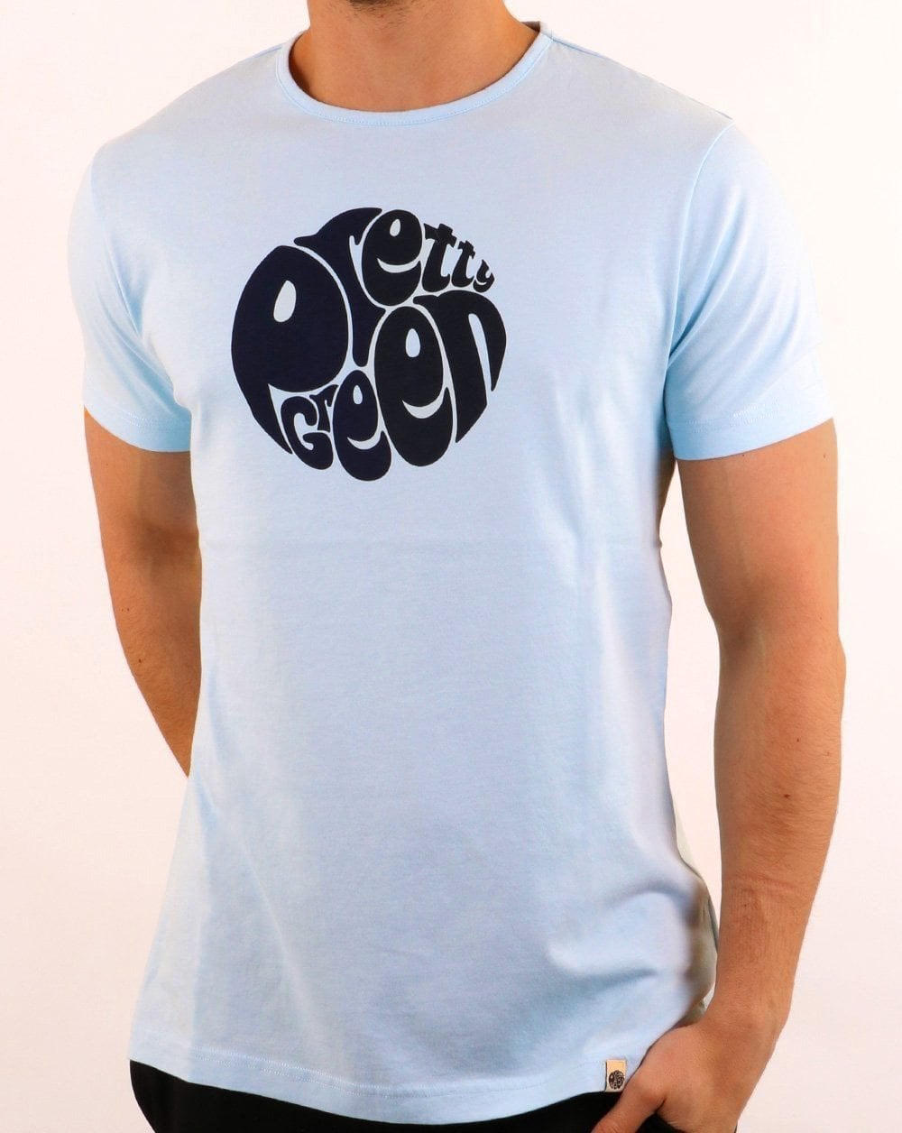 Pretty Green 80s Casuals Tee Sky Blue