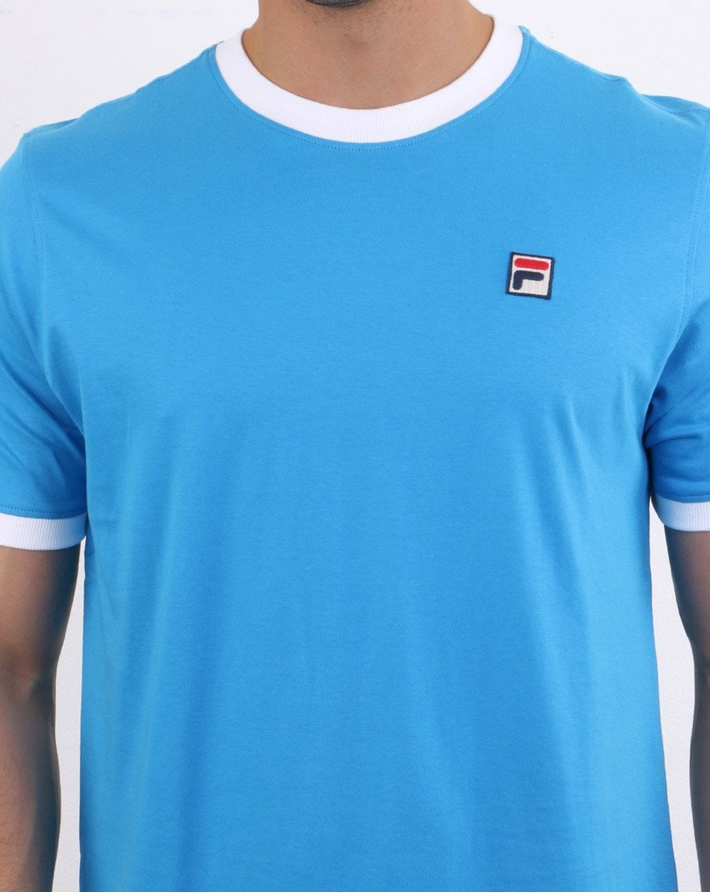 Fila Vintage Ringer T Shirt True Blue/White