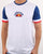 Ellesse Contrast Sleeve T Shirt White