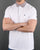 Weekend Offender Check Collared Polo Shirt White