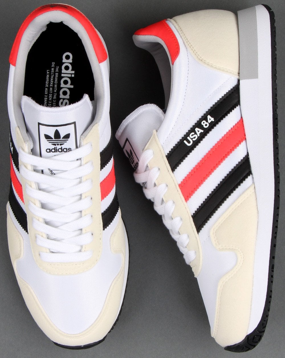 Adidas Usa 84 Trainers White/Black/Red