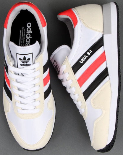 Adidas Usa 84 Trainers White/Black/Red
