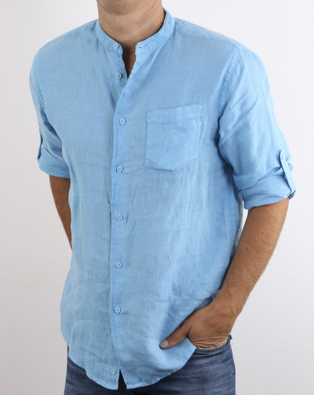 Benetton Long Sleeve Shirt Blue