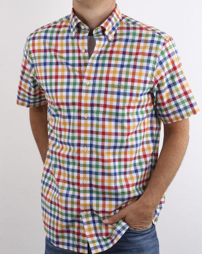Gant Gingham Shirt Ivy Gold