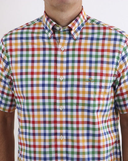 Gant Gingham Shirt Ivy Gold
