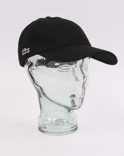 Lacoste Contrast Strap Cotton Cap Black