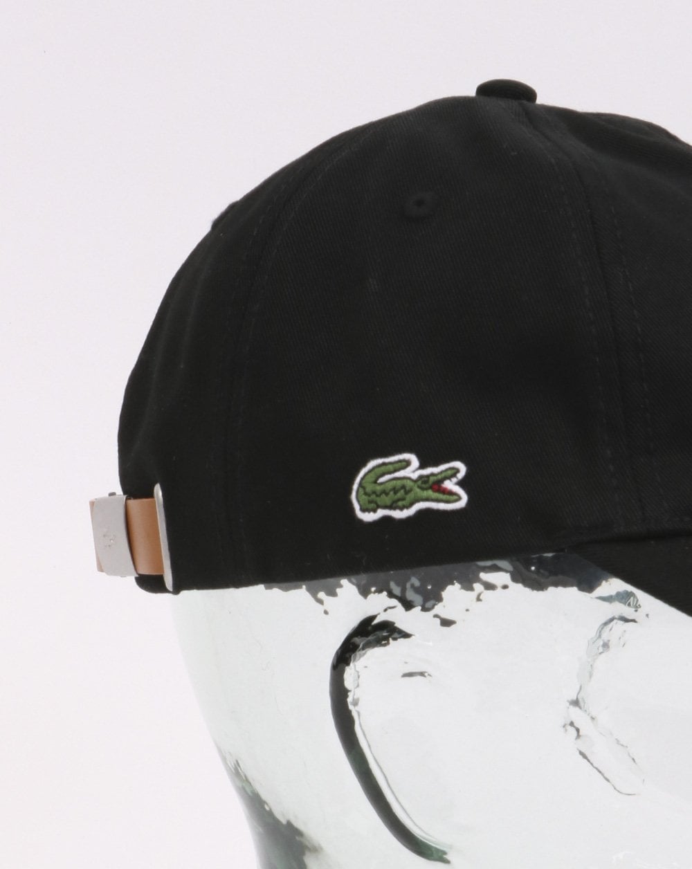 Lacoste Contrast Strap Cotton Cap Black