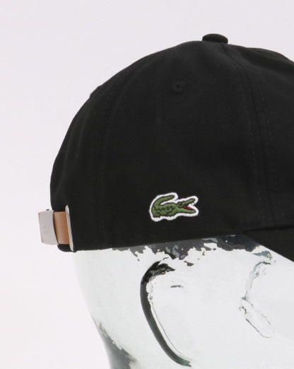 Lacoste Contrast Strap Cotton Cap Black