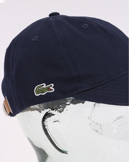 Lacoste Contrast Strap Cotton Cap Navy