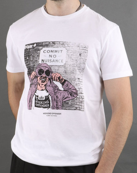 Weekend Offender Nuisance T Shirt White