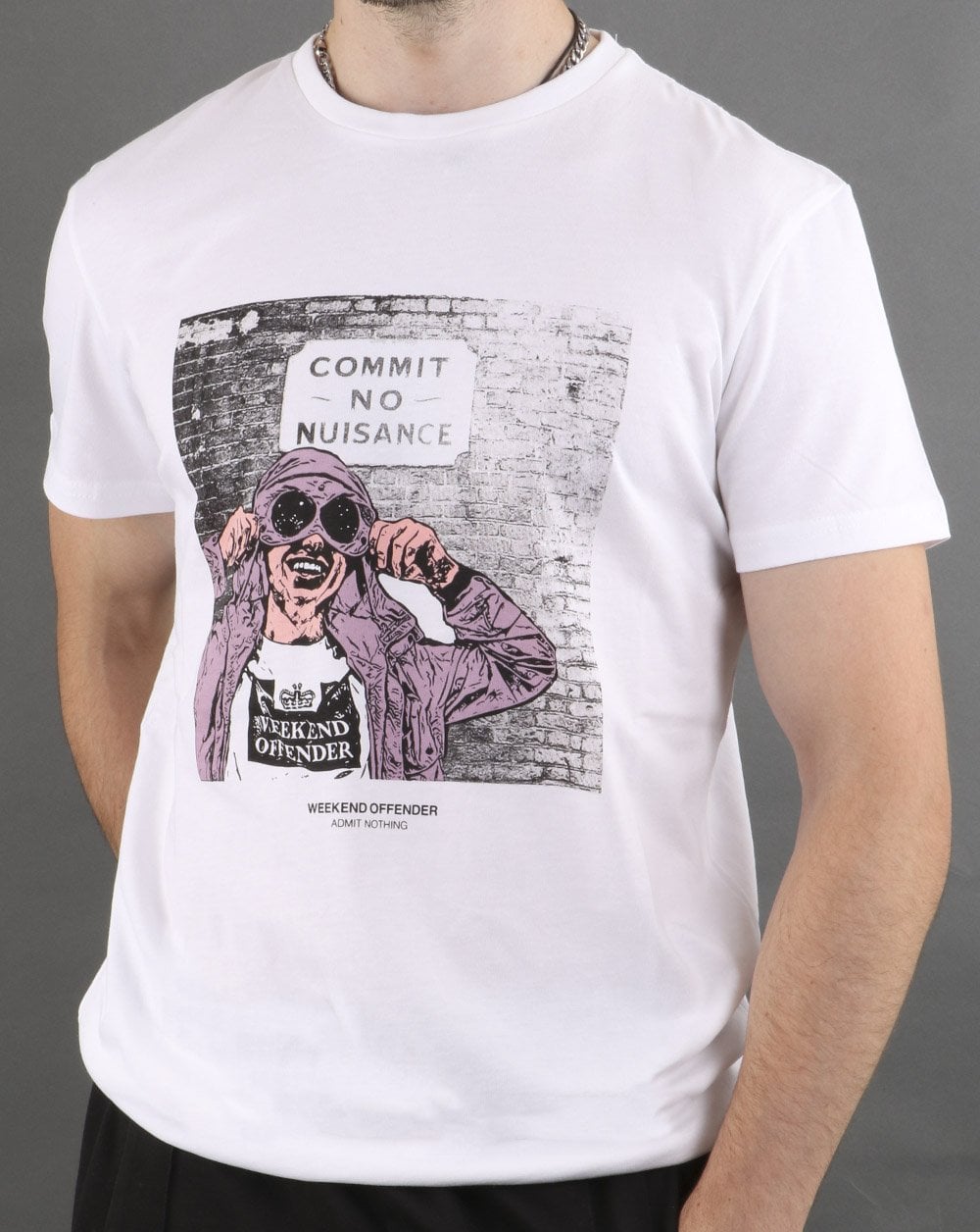 Weekend Offender Nuisance T Shirt White